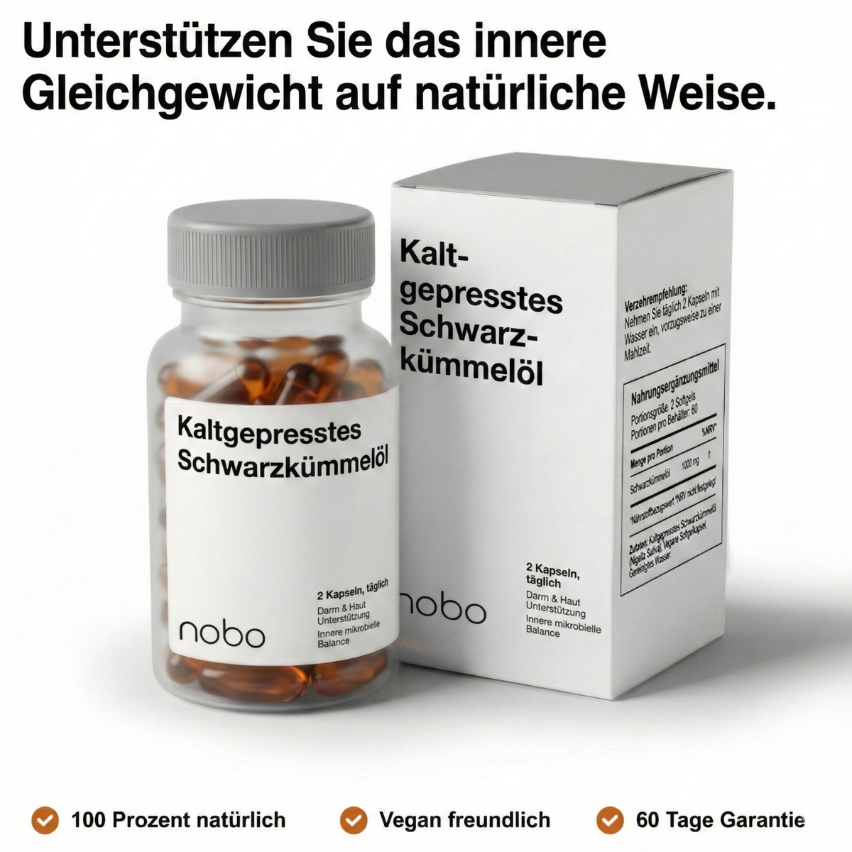 NOBO™ Kaltgepresstes Schwarzkümmelöl