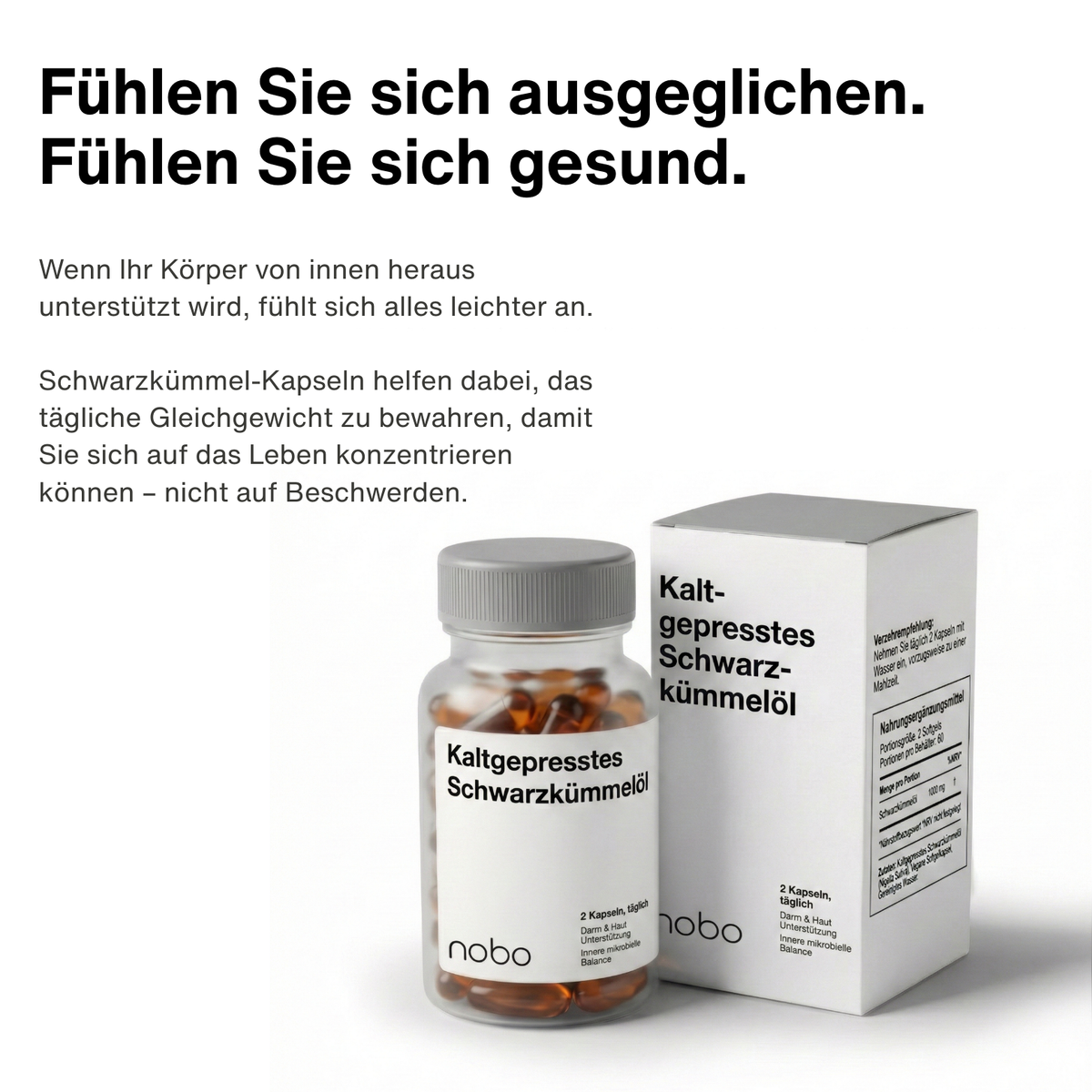 NOBO™ Kaltgepresstes Schwarzkümmelöl