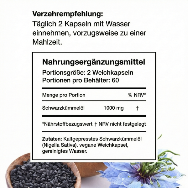 NOBO™ Kaltgepresstes Schwarzkümmelöl