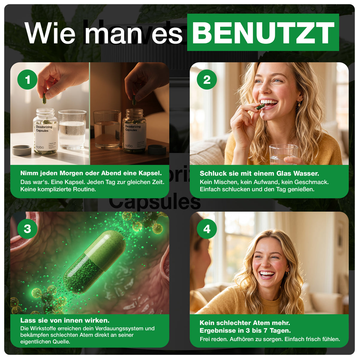 NOBO™ – Die fortschrittliche Formel zur Neutralisierung von Mundgeruch