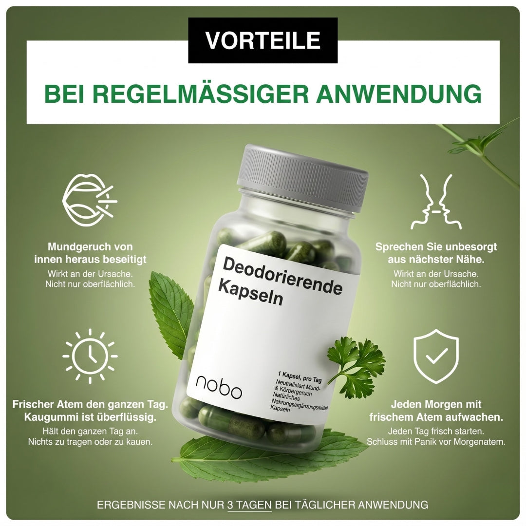 NOBO™ – Die fortschrittliche Formel zur Neutralisierung von Mundgeruch